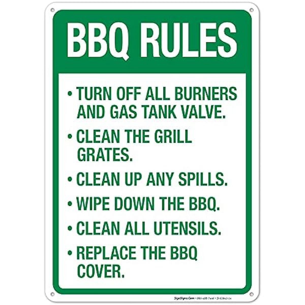 Zengpin Turn Off All Burners and Gas Tank Valve Clean The Grill Grates