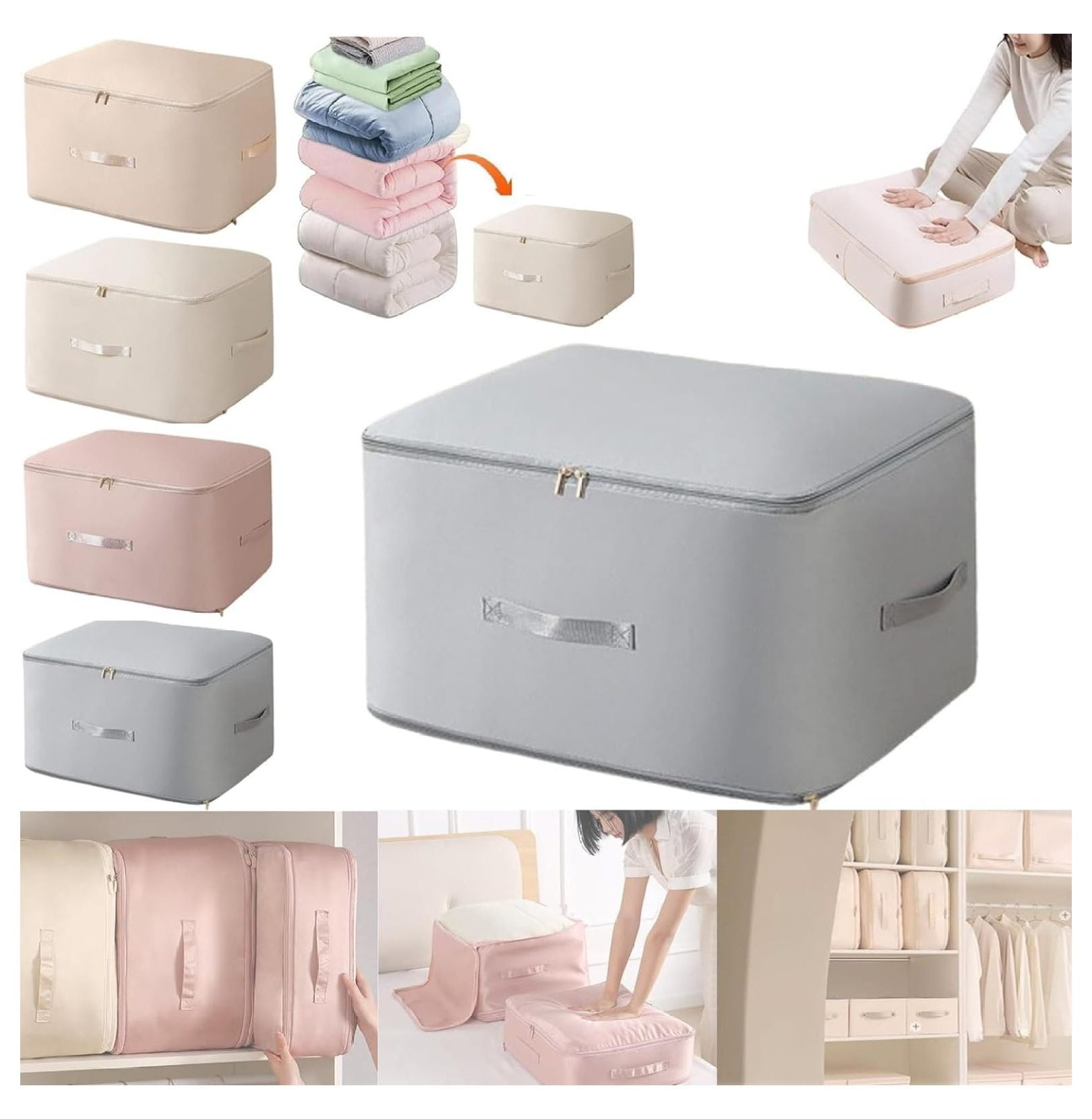 Zengpin Ultra Space Saving Self Compression Organizer,2024 Moving Bags