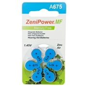 ZeniPower Mercury Free Hearing Aid Batteries Size 675 (180 Batteries)