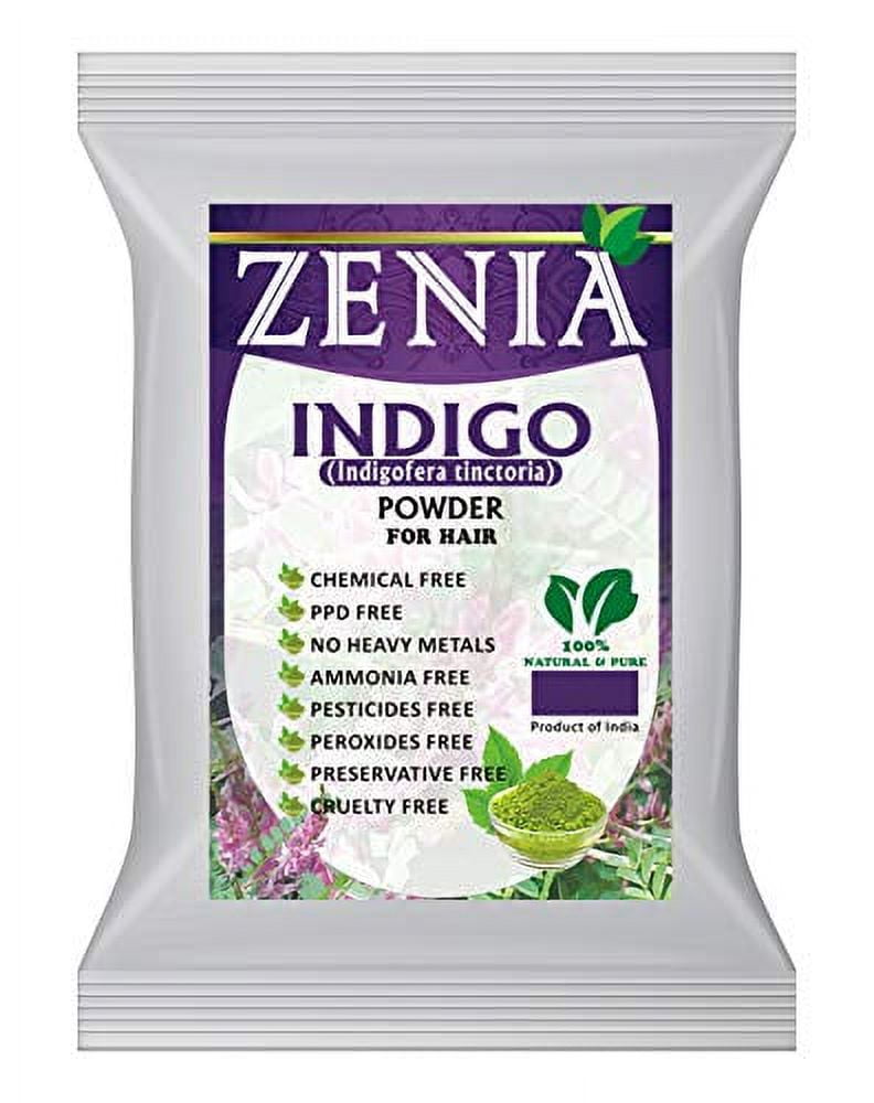 Zenia Indigo Powder (Indigofera Tinctoria) Hair/Beard Dye Color 100 grams