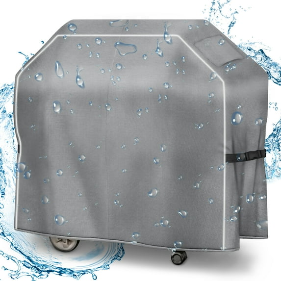 Zenicham 58 Inch BBQ Grill Cover for Outside - Heavy Duty Waterproof Grill Cover, 600D Grill Cover for Outdoor Grill, Fade & Tear Resistant Gas Grill Cover, Grill Covers for Weber, Nexgrill Grills etc