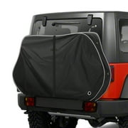 Zenicham 600D Bike Cover for Transport 1-2 Bikes, Heavy Duty Waterproof & Windproof Bike Covers Outdoor Storage with Reflective Strips, Bicycle Cover with Lock Holes