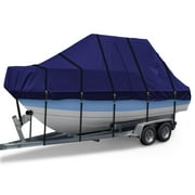 Zenicham 900D T Top Boat Cover - Heavy Duty Boat Cover, Waterproof T Top Hard Top Boat Cover, Trailerable Center Console Boat Cover, (Model - Length:22'-24', Beam Width: up to 108", Navy)