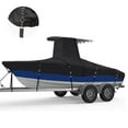 thumbnail image 1 of Zenicham 900D T-Top Boat Cover, Marine Grade Fade and Tear Resistant Trailerable T Top Boat Storage Cover, Heavy-Duty Waterproof and UV-Proof Center Console Roof Boat Cover Fit 22ft-24ft (Black), 1 of 6