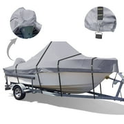 Zenicham Gray 900D Waterproof Heavy Duty Center Console Boat Cover