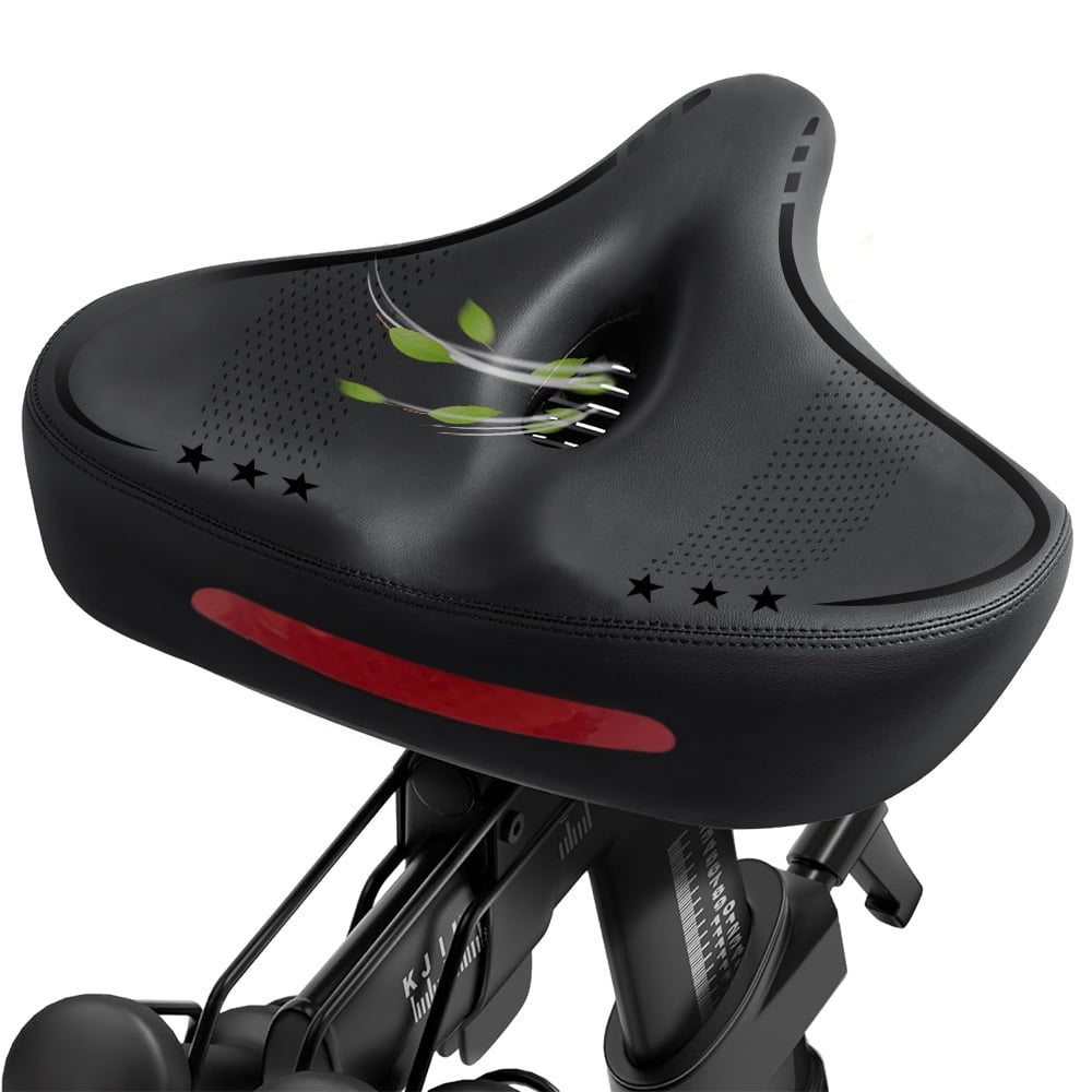 Selle VTT Large Confort Widen - Absorption Chocs, Rembourrage épais, Cuir PU, Pour Gros Postérieur