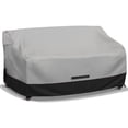 thumbnail image 1 of Zenicham Patio Loveseat Cover, 600D Heavy Duty Waterproof Couch Cover, Gray/Black 58"Wx33"Dx31"H, 1 of 6