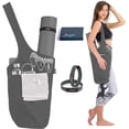thumbnail image 1 of Zenifit Yoga Mat Bag with Pockets, Pilates Mat Carrier Tote for Women, Gray and White, 1 of 10