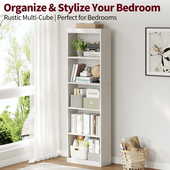 YQ JENMW Multi-Tier Freestanding Modular Bookcase, Versatile Storage Shelf Organizer for Home Office Living Room Adults