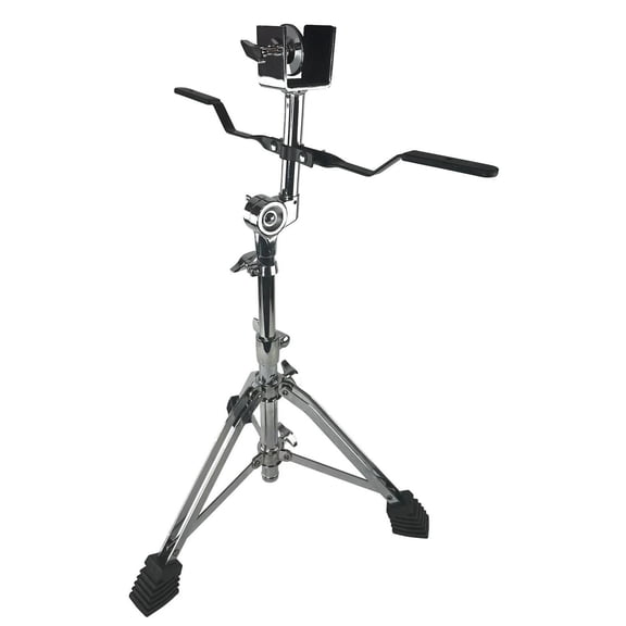 Zenison Bongo Drum Stand - Heavy Duty Chrome Double Braced Adjustable Percussion