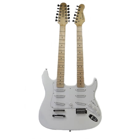 Zenison Double Neck Electric Guitar, White