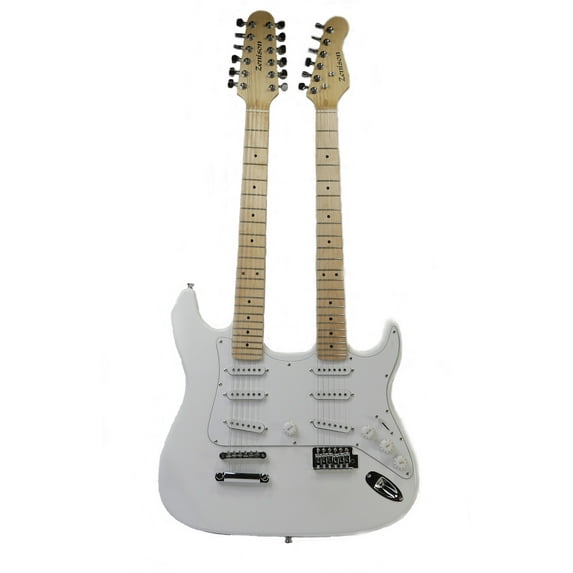 Zenison Double Neck Electric Guitar, White