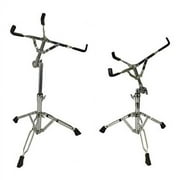 Zenison - Set Of 2, Snare Drum Stand Double Braced Percussion Drummer Gear