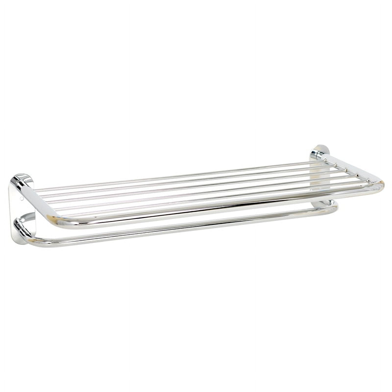 Zenith E9005SS Hotel Style Towel Shelf and Towel Bar