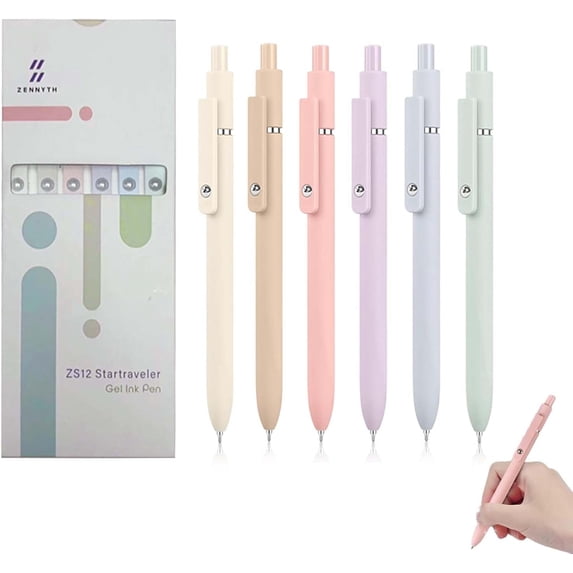 Zenith Gel Pens - Zenith ZS12 Startraveler Aurora Accent Gel Ink Pen, Zenith Star Traveler Gel Ink Pens, Zenith 0.7mm Fine Point Retractable for Journaling and Sketching