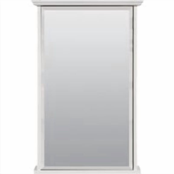 Zenith Home WRW1625P 25 in. Crown Medicine Cabinet, White