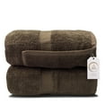 thumbnail image 1 of Zenith Luxury Bath Sheets - (2 Piece) Extra Large Size 40 X 70 Bath Sheets, Beach Towels, 600 GSM, Oversized Bath Towel, Extra Large Bath Towels ,100% Cotton,Brown, 1 of 3