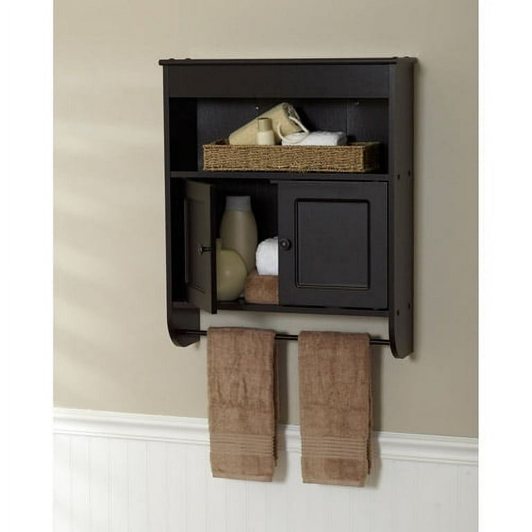 Espresso Bathroom Wall With Towel Bar Matttroy