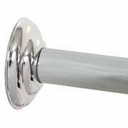 Zenna Home Adjustable Shower Rod, 44 to 72, Permanent Wall-Mounted Shower Rod, Easy to Install, Rust Resistant, Chrome