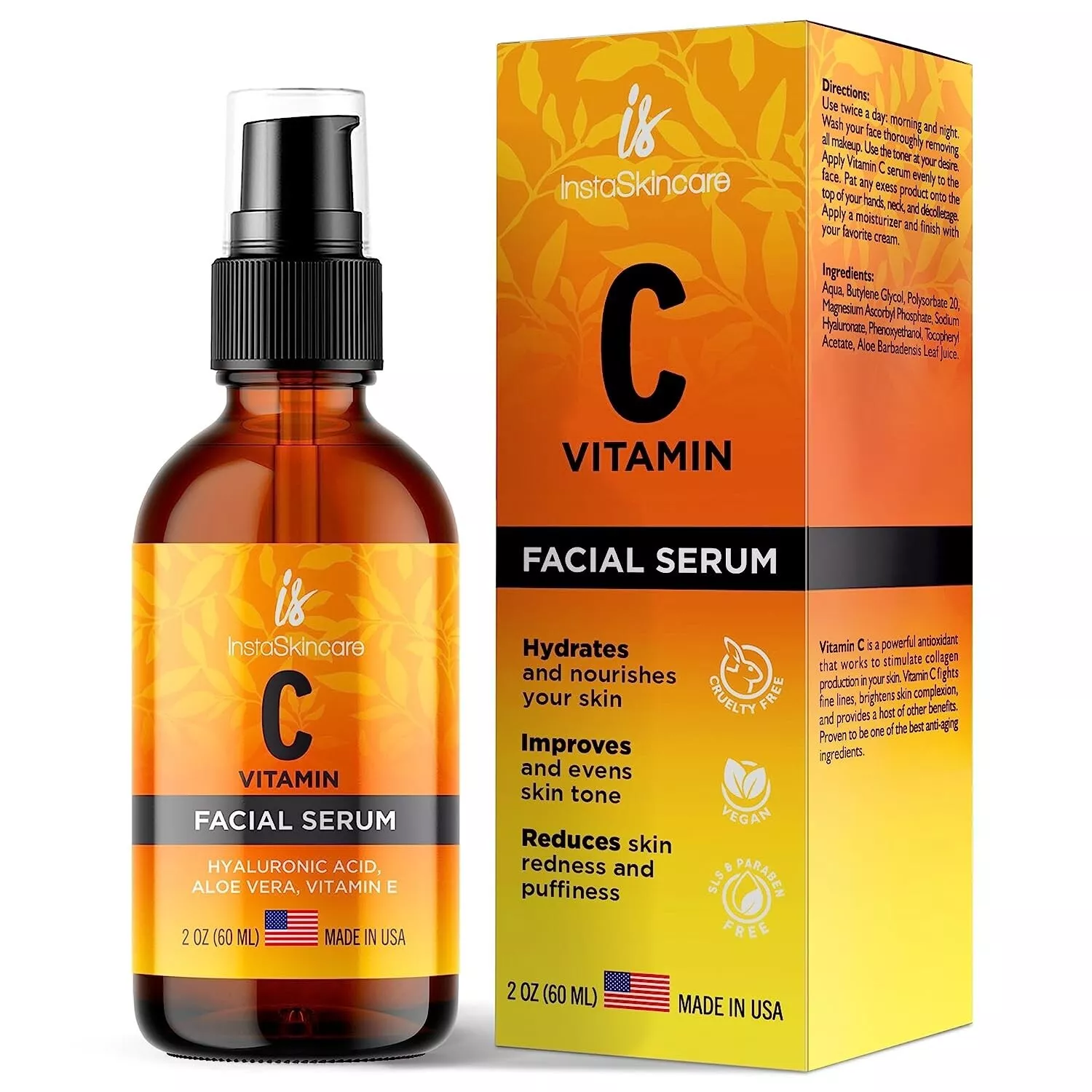 Zenith Vitamin C Serum for Face with Hyaluronic Acid Vitamin E Best