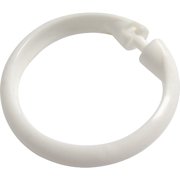 Zenith White Shower Curtain Rings 12 Rings