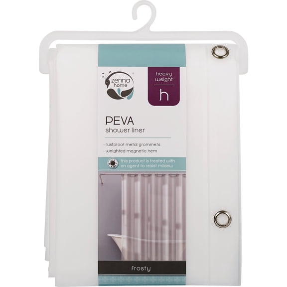 Zenith Shower Curtain Liner Heavyweight PEVA - Washable - 1 Piece