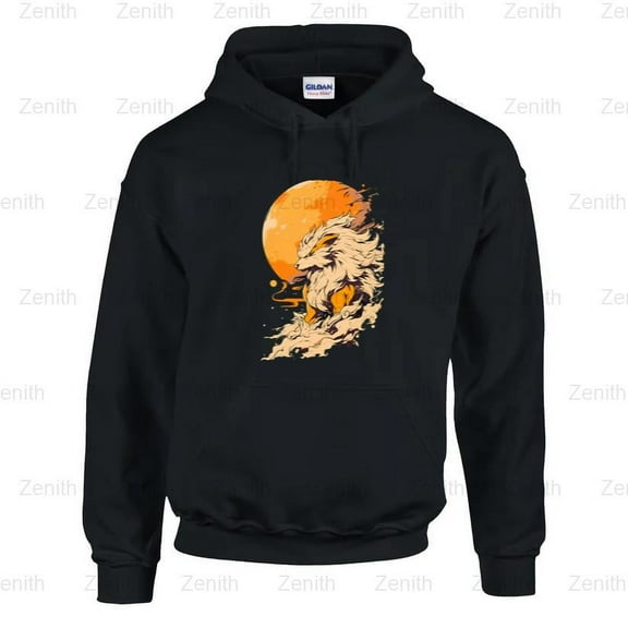 Zenith55 Tee shirt adults, Poleras Hombre Anime Arcanine Y Luna Pokémon T-Shirt Unisex, Cartoon, for Unisex, up to size 5XL.