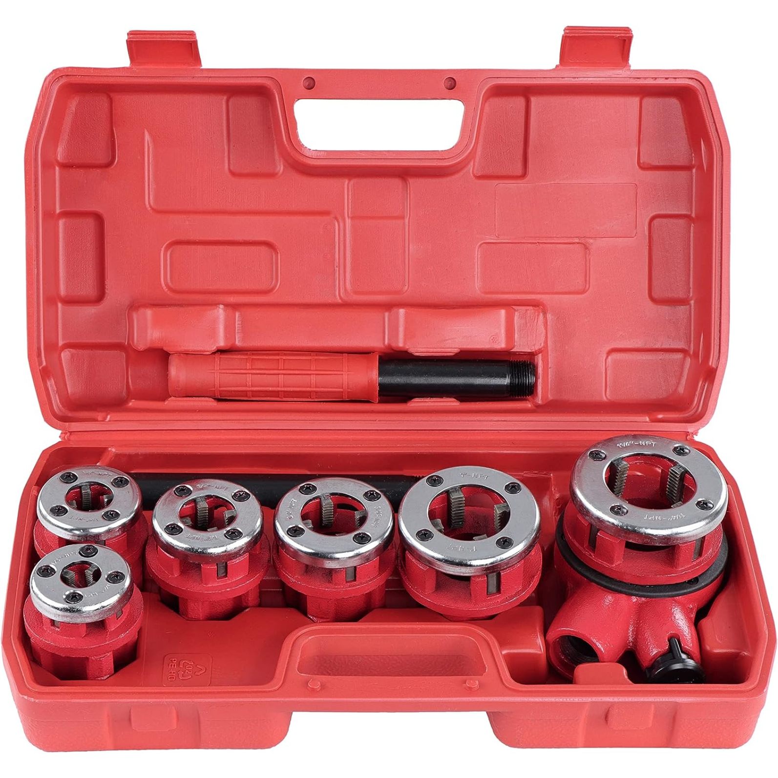 Zenitha Ratchet Pipe Threader Galvanized Pipe Threader Kit with 6