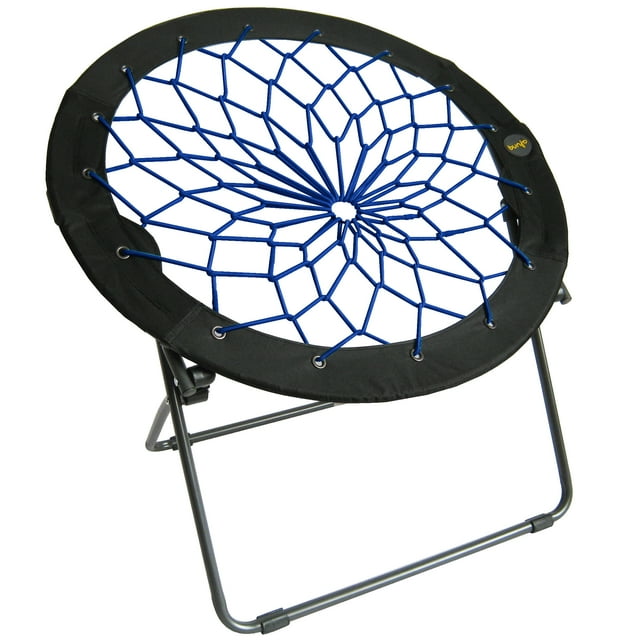 Zenithen Limited FOLDABLE Indigo Bungee Dish Chair for ADULTS, COMFY