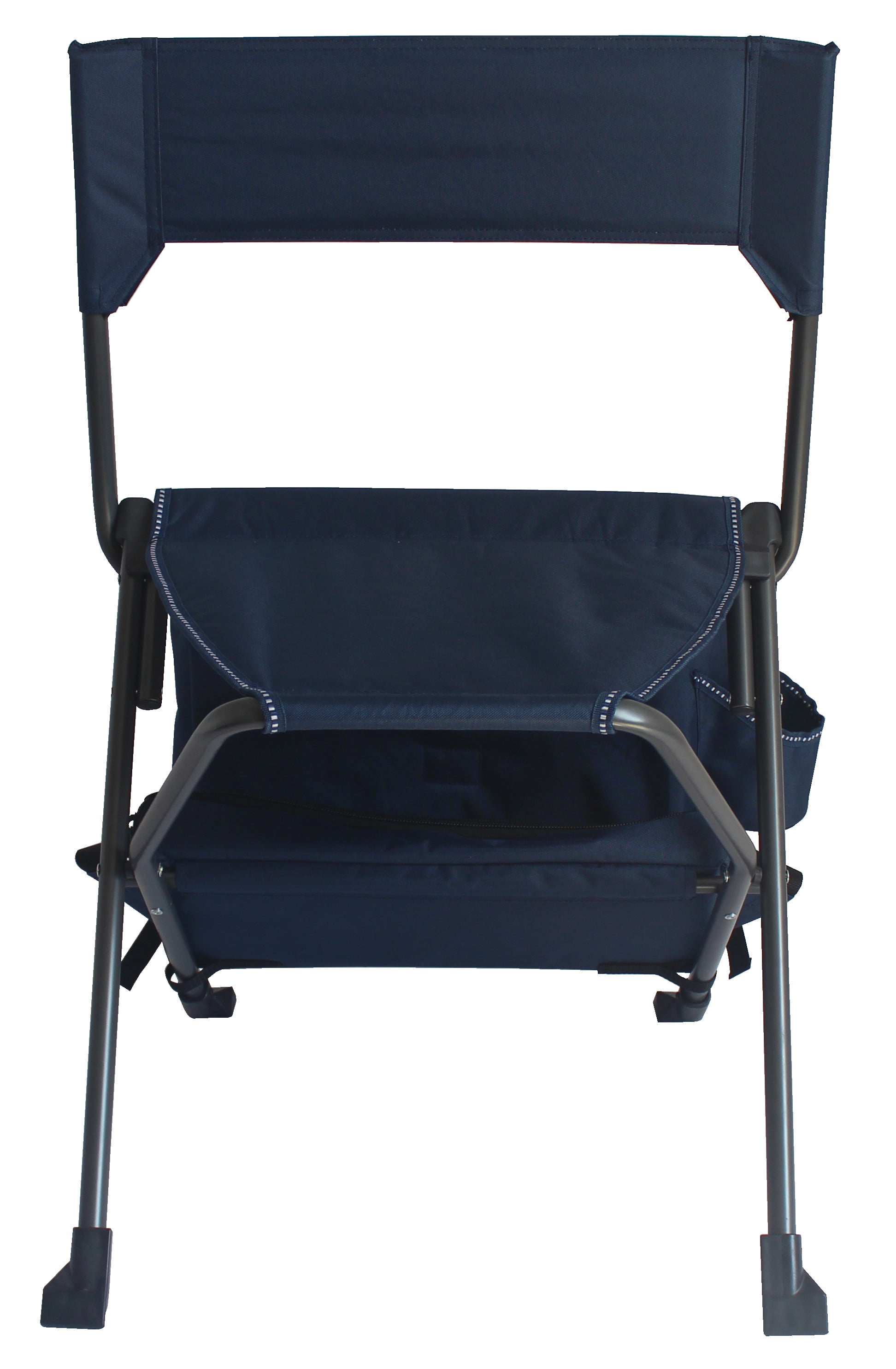 Zenithen Dark Blue Folding Backpack Outdoor Chair with Mesh Back