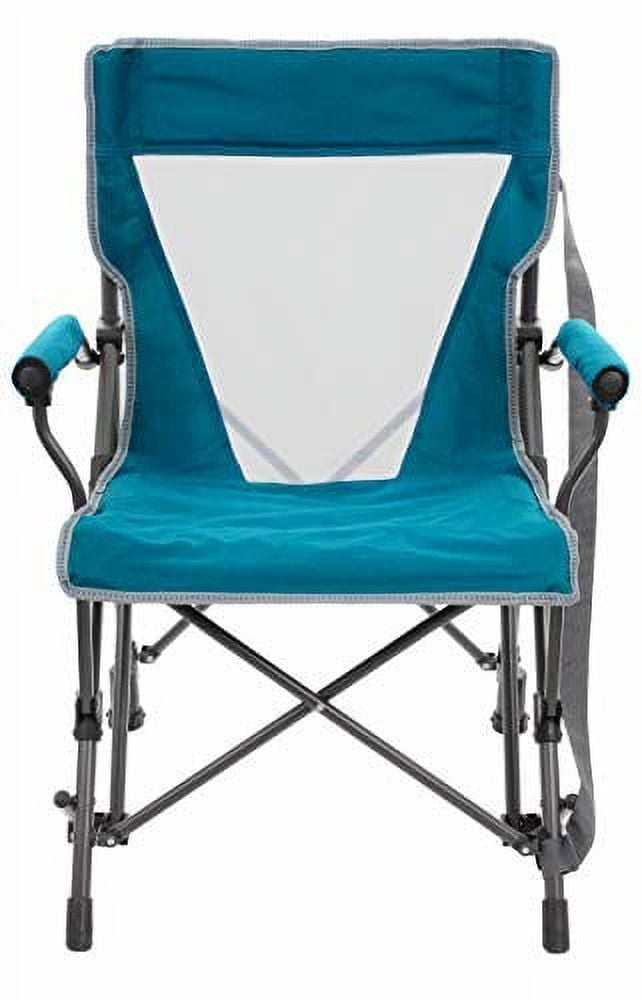 Zenithen Limited Padded Hard Arm Outdoor Rocker Chair for Camping/Sporting Events, Teal