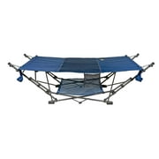 Zenithen #OC582S-BD Full-Sized Portable Folding Out/Indoor Hammock, Blue