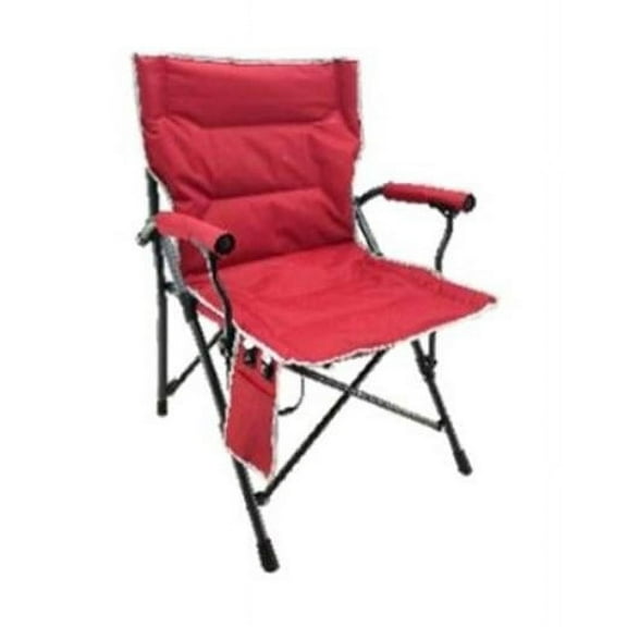 Zenithen USA 121269 23.22 in. Dark Red & Gun Metal Gray Heated Hard Arm Quad Chair, Pack of 4