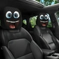 thumbnail image 1 of Zenithome 2pcs Funny Car Headrest Covers for Travel Family, 10.2x11In Elastic Mesh Pillow, Durable Stylish & Gift-Ready, 1 of 4
