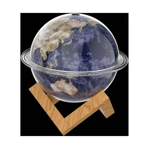 Zenithome 5.9 x 5.9 x 4.7 in Simulated Fireplace Humidifier, for Home Bedroom Office Use, LED Night Light, Aroma Diffuser, Portable Design, Realistic Flame Effect