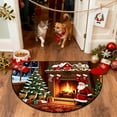 thumbnail image 1 of Zenithome Christmas Semicircle Carpet Soft Durable Absorbent Non Slip Multicolor for Entryway Bathroom Bedroom 15 7 X 23 6 In, 1 of 6