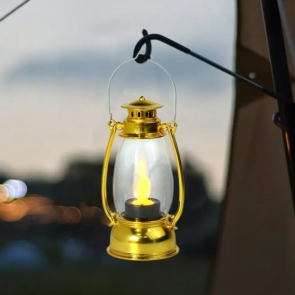 Zenithome Flickering Electronic Candle Light, Mini Oil Lamp Night Light for Holiday & Home Ambient Decoration, Battery-Operated Mood Lighting