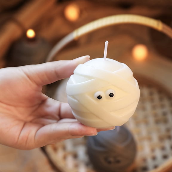 Zenithome Halloween Injured Lord Aromatherapy Candle Themed Handmade Unique Small for Party Gift Home Decoration 2.48 X 2.17 In