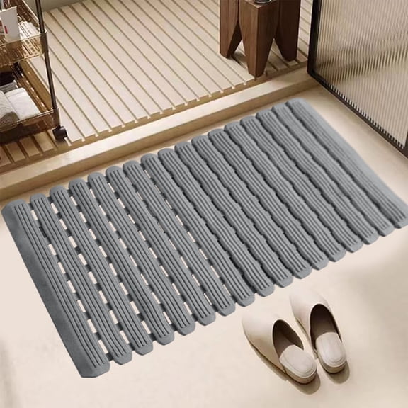 Zenithome Large Soft Anti Slip Grid Mat 16X28In For Bathroom Shower Room Toilet Non Fall Waterproof Durable Sturdy Foot Pad
