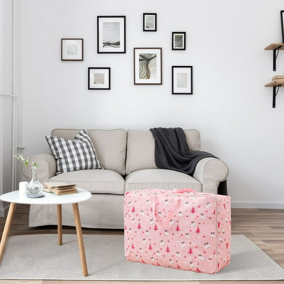 Zenithome Large Storage Bag, Multipurpose Water-Resistant Laundry Organizer, Travel Clothes Sack for Blankets, Comforters, Furniture Covers, Foldable & Washable Fabric Bag