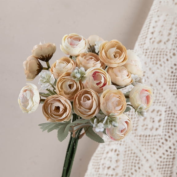 Zenithome Lifelike Artificial Flowers for Wedding Home Decor - Handheld Bouquet, Wall & Centerpiece Arrangement, Vibrant Fake Roses for Party Office Shop Garden Decoration (Vase Not Included)