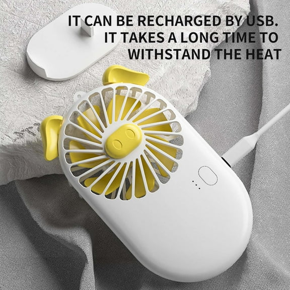 Zenithome Mini Portable Fan, 3 - Speed, 14.5X3.1X0.3in, 800mAh, for Home Office Desk, <40dB, USB - Charged