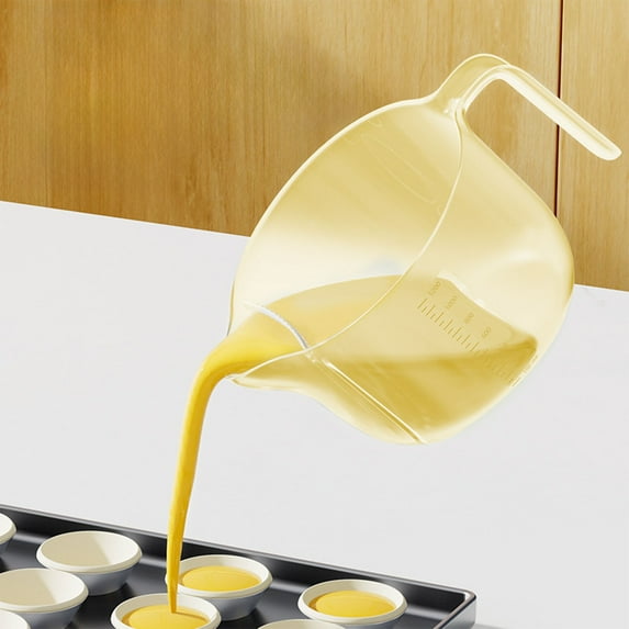 EazyTech Multifunctional Filter Measuring Cup with Scale Eggs Separator Home Kitchen Baking Mixing Bowl