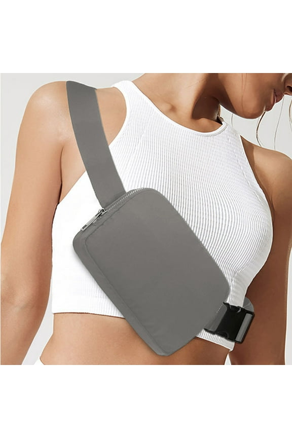 Nylon Waterproof Chest Bag Unisex Crossbody Sling Pack Lightweight Travel Hiking Running Outdoor Sports Waist Pack Fanny Bag