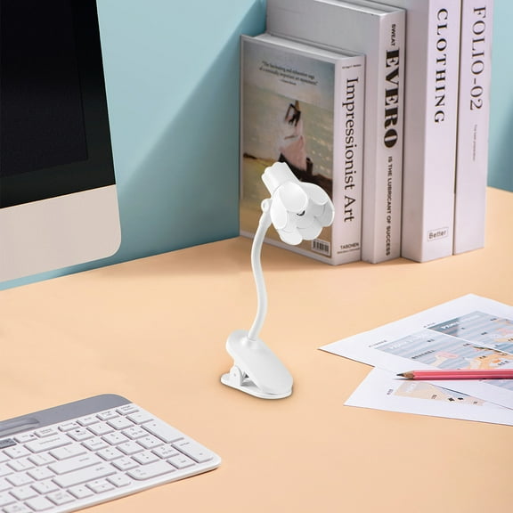 Zenithome Originality Mini LED Desk Lamp, Folding Magnetic Clip, Warm Eye - Protection Light, for Bedroom Study Kids, Portable Night Light Gift