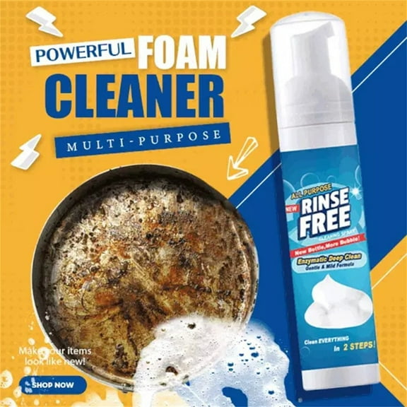 Zenithome Powerful Foam Bubble Cleaner, All-Purpose Rinse-Free Cleaning Spray,Super Powerful Multi Purpose Foam Cleaner,Mega Shower,Tubs Surface Cleaner Spray,Kitchen Cleaners,2.02 oz