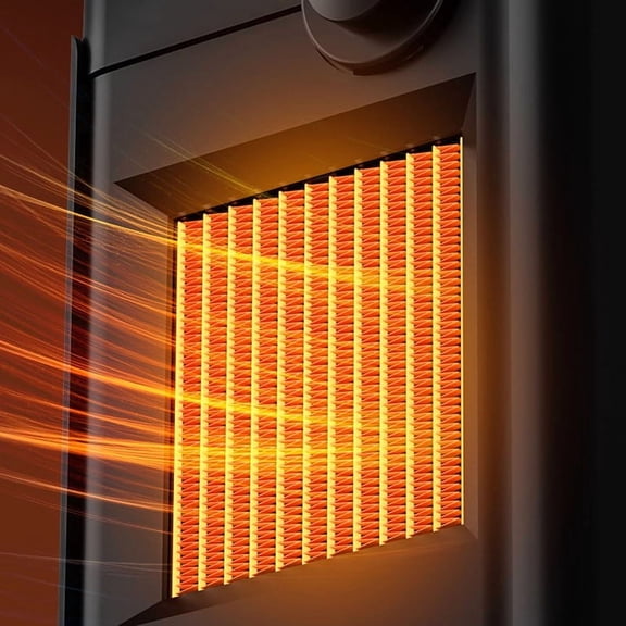 Zenithome Powerful Vertical Air Heater for Home Office Bedroom, 1200W Fast Heating with 3-Speed Fan, Compact Quiet Safe Heater In White, Portable for Cozy Warmth