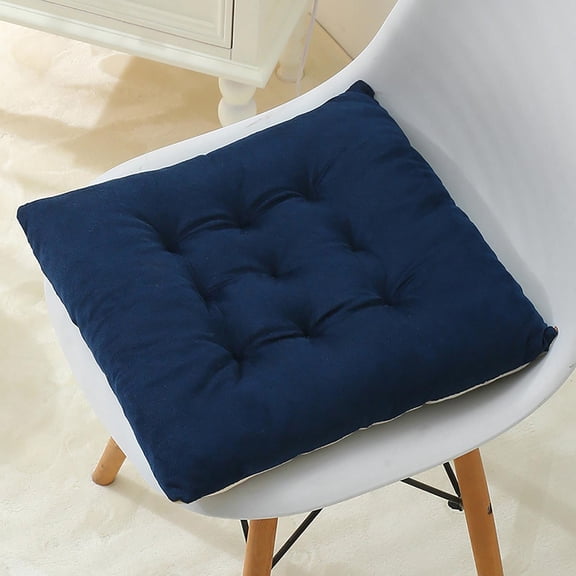 Zenithome Premium Plush Seat Cushion for Office Chair, Stool - Soft Thick Butt Cushion with Non-Slip Straps, 9-Hole Positioning, Washable Cover - Ideal, Teachers & Long Sitting (30x30x5cm)