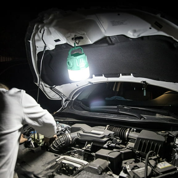 Zenithome Rechargeable LED Camping Lantern with Power Bank, 3000mAh Battery, 4 Light Modes, IPX6 Waterproof, Solar & USB Charging, Emergency Light for Hiking, Home Power Outages, Portable Flashlight