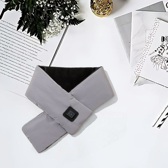 Zenithome Smart Warm Soft Lightweight Fast Heating Female Usb Scarf for Commuting Outdoor Work 37 In X 4.33 In